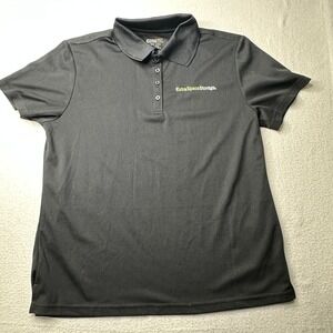 Extra Space Storage Core 365 Womens Black Polo Shirt Logo Size Large L 78181
